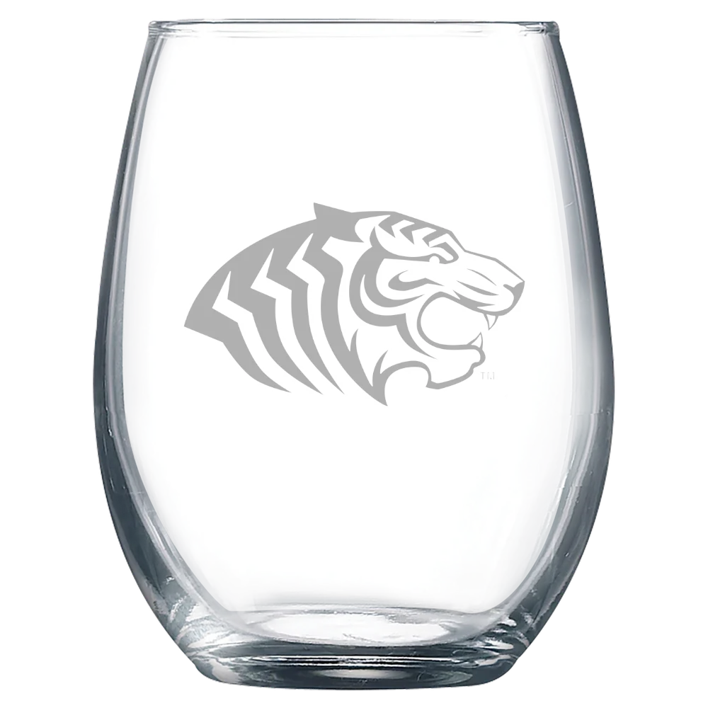 Ouachita Baptist University Polar Camel 9 oz. Stemless Wine Glass