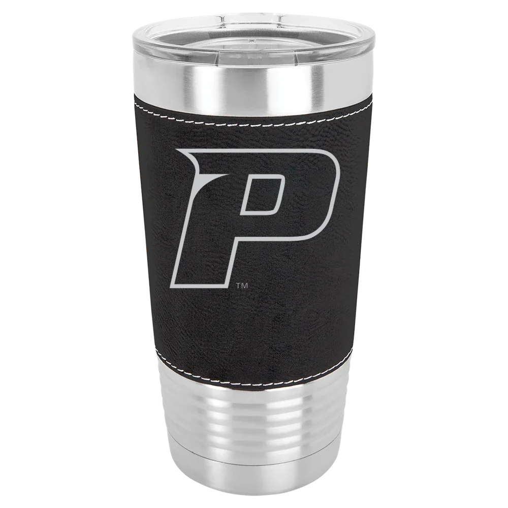 Pace University Polar Camel 20 oz. Leatherette Grip Tumbler with Standard Lid