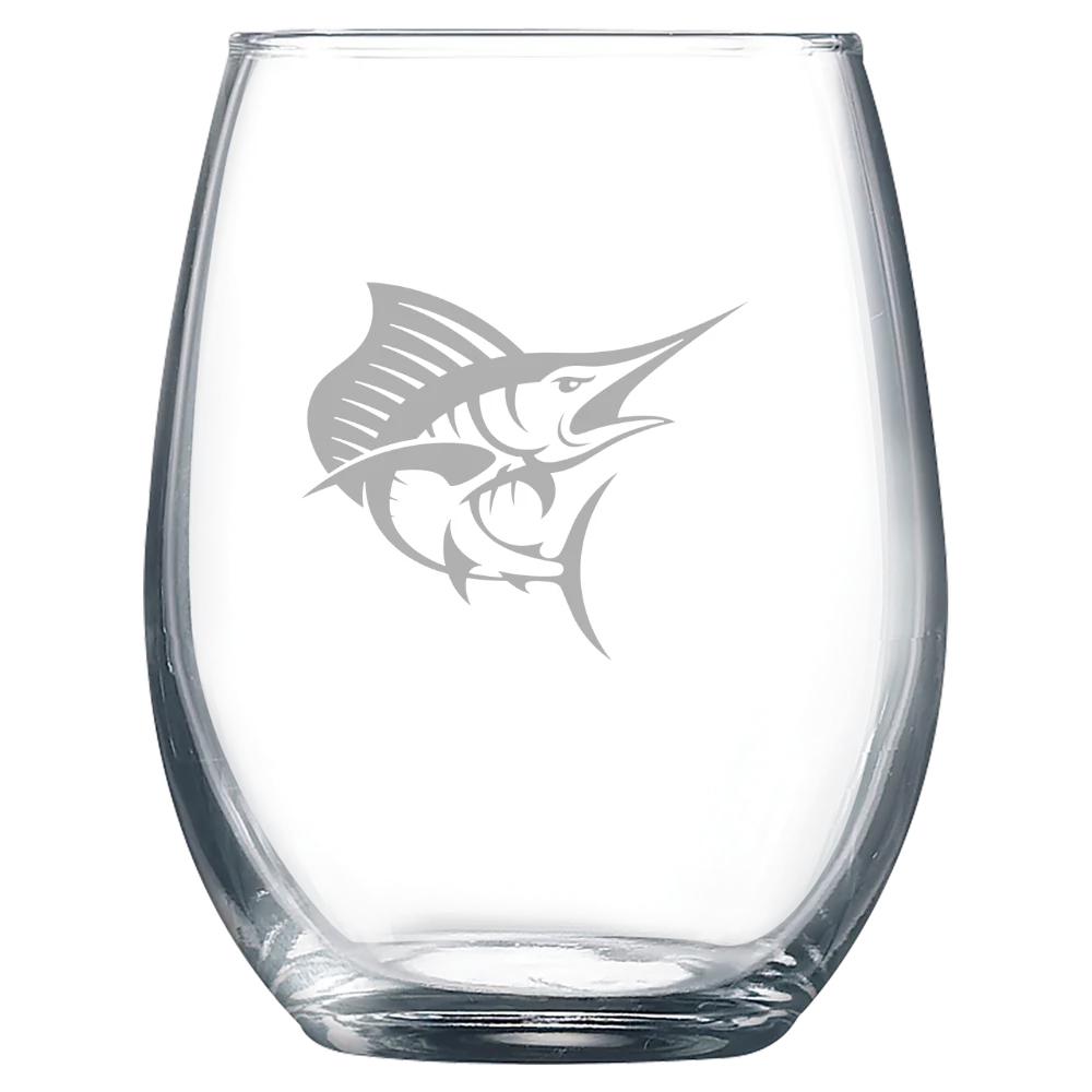 Palm Beach Atlantic University Polar Camel 9 oz. Stemless Wine Glass