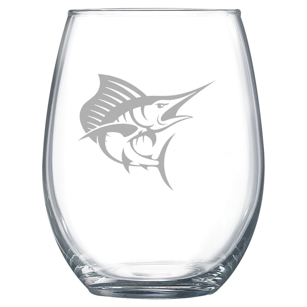 Palm Beach Atlantic University Polar Camel 15 oz. Stemless Wine Glass