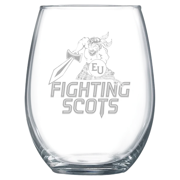 Pennsylvania Western University, Edinboro Polar Camel 15 oz. Stemless Wine Glass