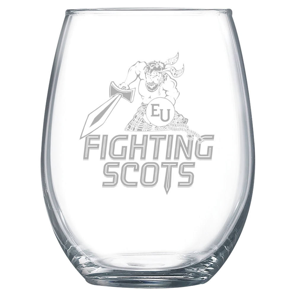 Pennsylvania Western University, Edinboro Polar Camel 15 oz. Stemless Wine Glass
