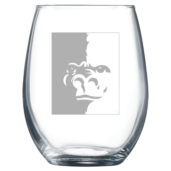 Pittsburg State University Polar Camel 9 oz. Stemless Wine Glass