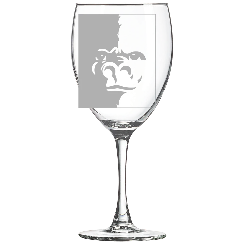 Pittsburg State University Polar Camel 10 1/2 oz. Wine Glass