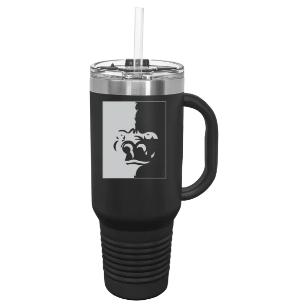 Pittsburg State University Polar Camel 40 oz. Travel Mug with Snap Lid & Straw
