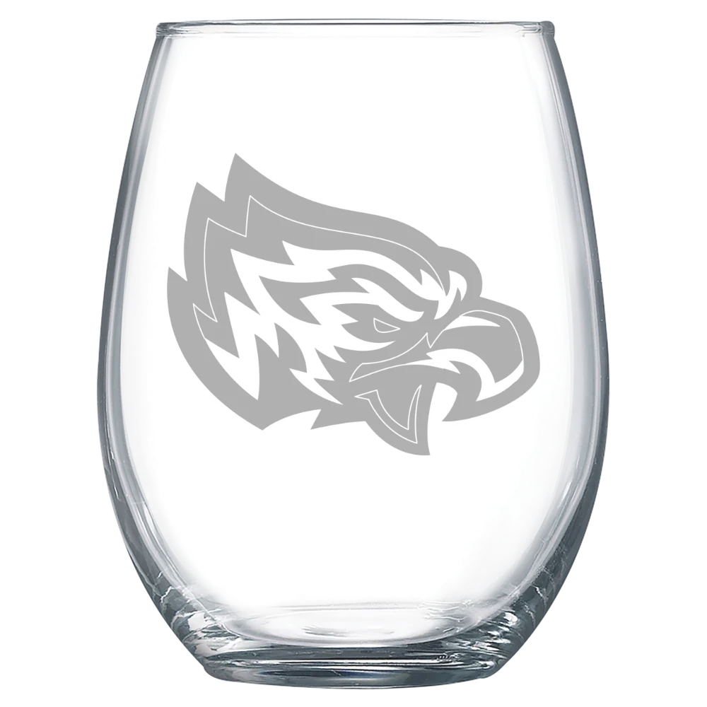Post University Polar Camel 15 oz. Stemless Wine Glass