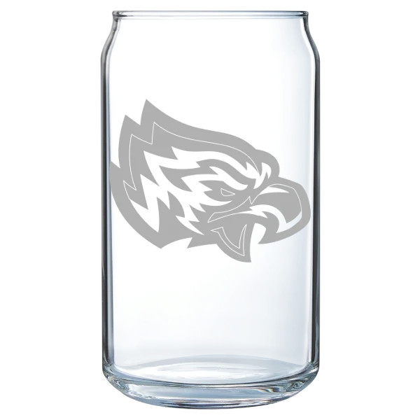 Post University Polar Camel 16 oz. Can Glass
