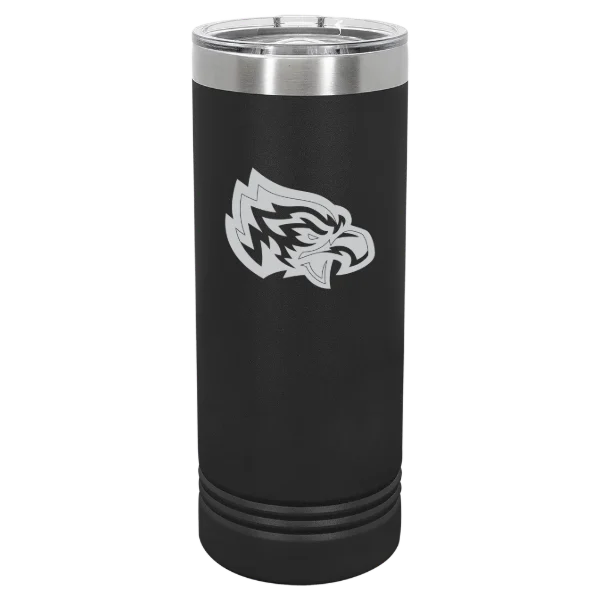 Post University Polar Camel 22 oz. Skinny Tumbler with Slider Lid