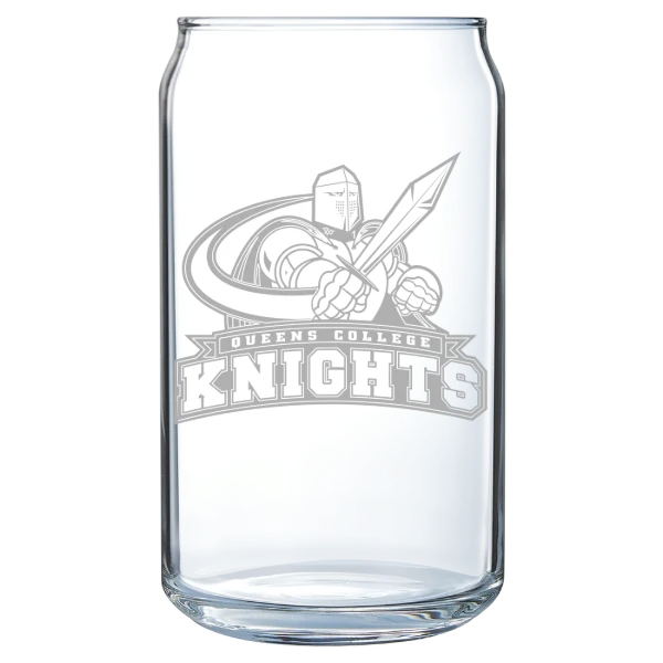 Queens College (New York) Polar Camel 16 oz. Can Glass