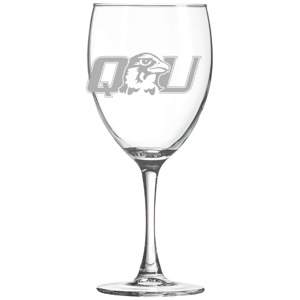 Quincy University Polar Camel 10 1/2 oz. Wine Glass