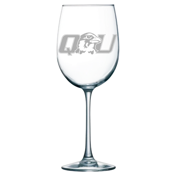 Quincy University Polar Camel 19 oz. Wine Glass