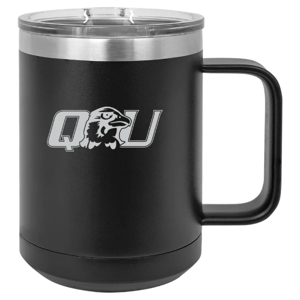 Quincy University Polar Camel 15 oz. Mug with Slider Lid