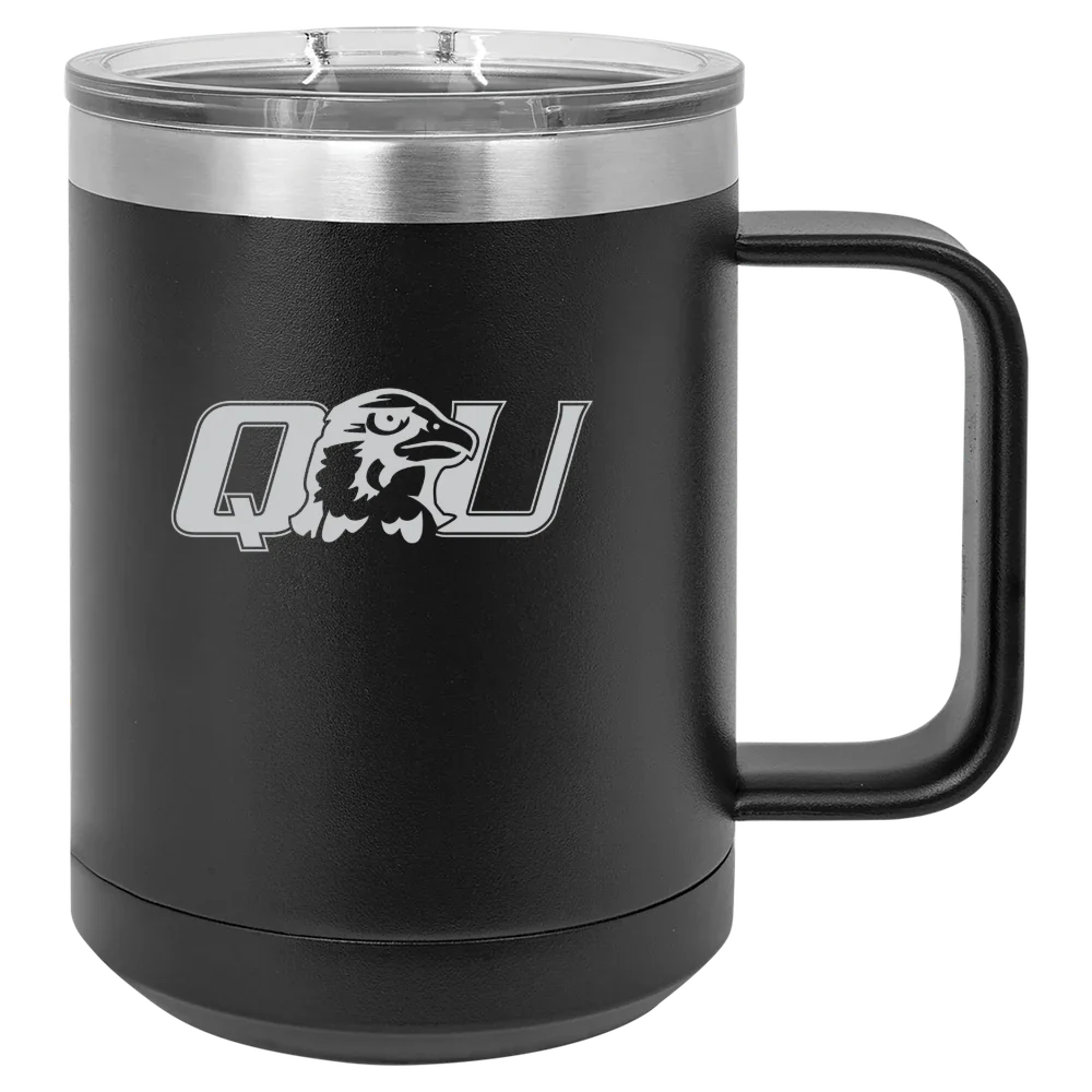 Quincy University Polar Camel 15 oz. Mug with Slider Lid