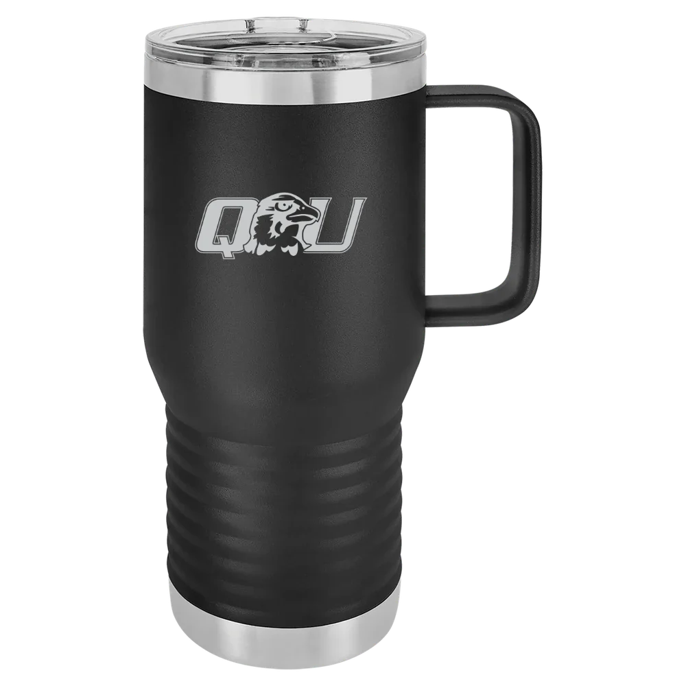 Quincy University Polar Camel 20 oz. Travel Mug with Slider Lid