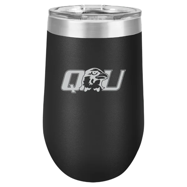 Quincy University Polar Camel 16 oz. Stemless Wine Tumbler