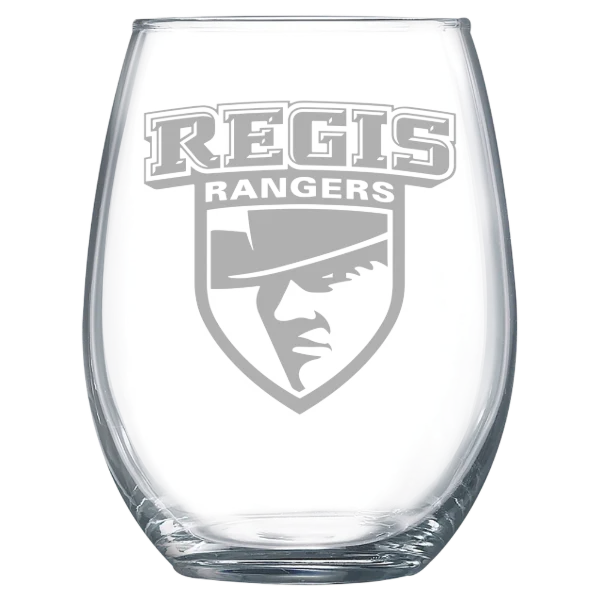 Regis University (Colorado) Polar Camel 15 oz. Stemless Wine Glass