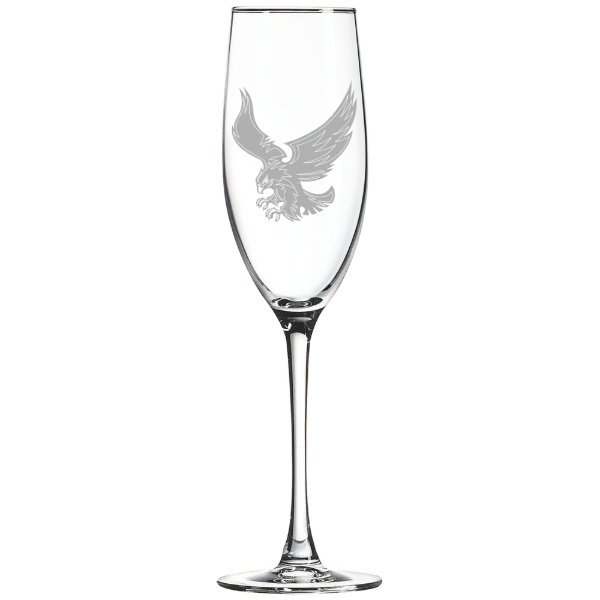 Roberts Wesleyan University Polar Camel 8 oz. Champagne Flute