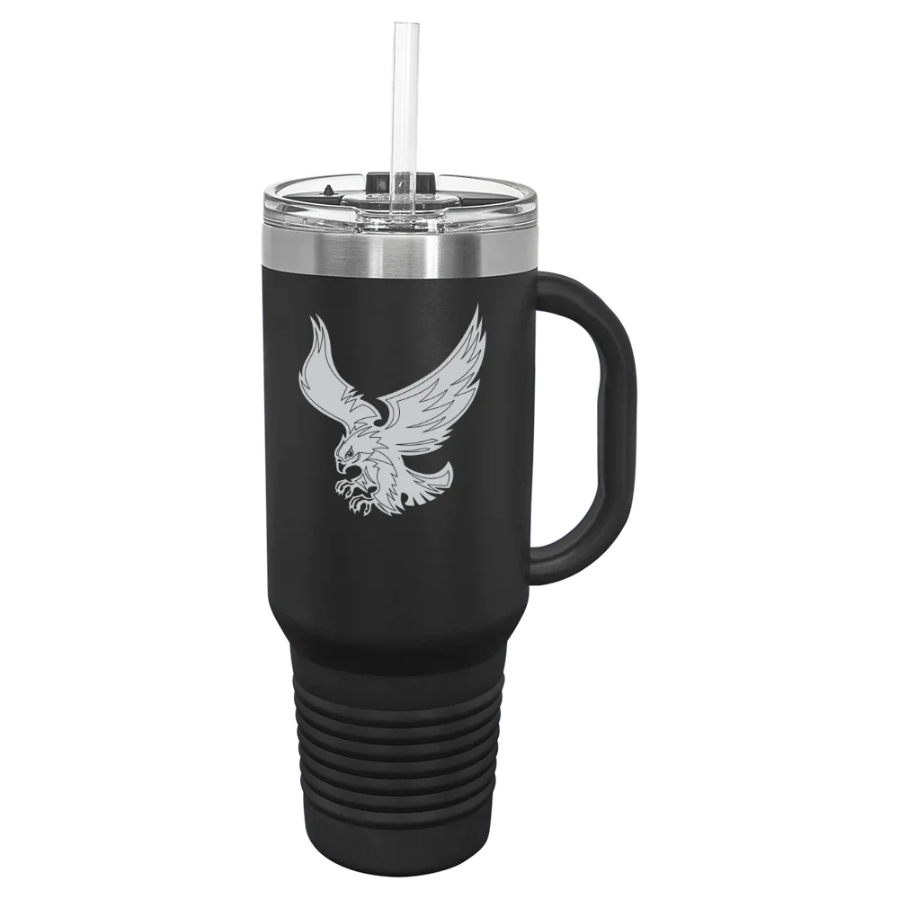 Roberts Wesleyan University Polar Camel 40 oz. Travel Mug with Snap Lid & Straw