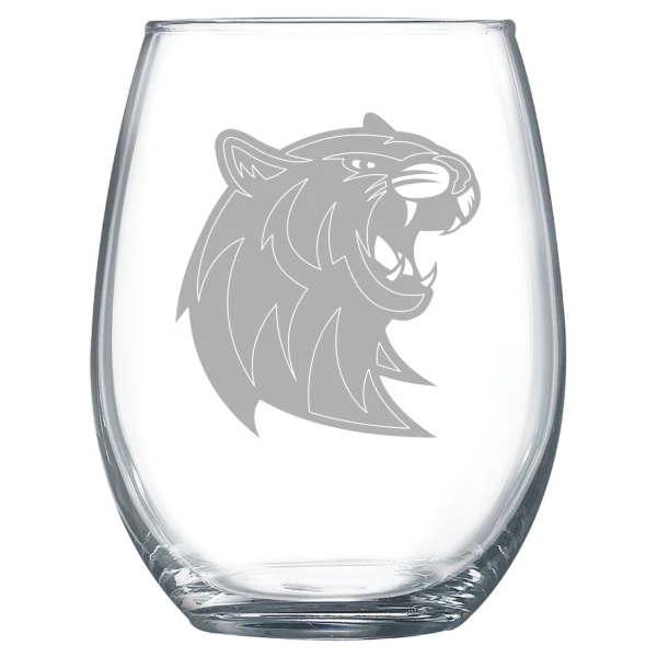 Rogers State University Polar Camel 15 oz. Stemless Wine Glass
