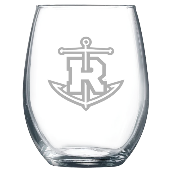 Rollins College Polar Camel 9 oz. Stemless Wine Glass