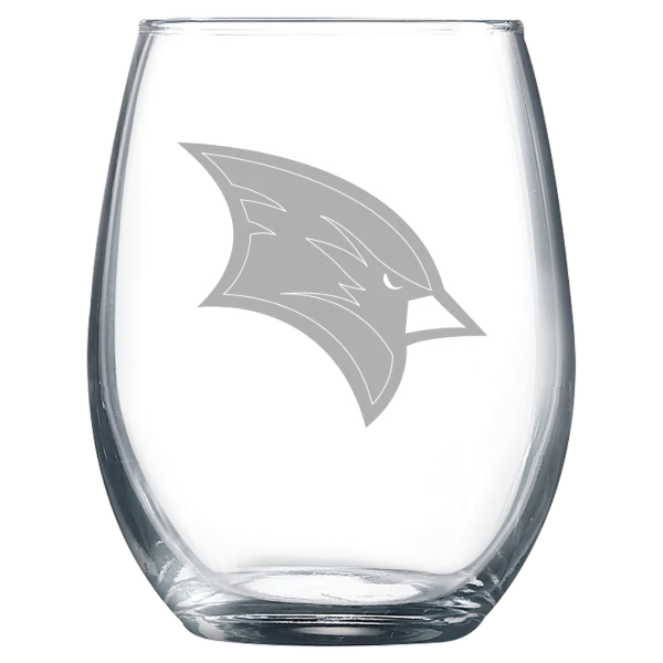 Saginaw Valley State University Polar Camel 9 oz. Stemless Wine Glass