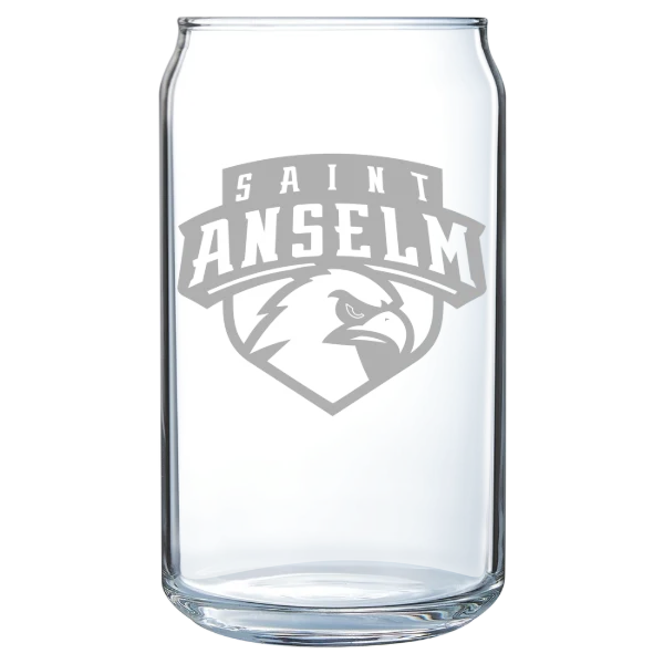 Saint Anselm College Polar Camel 16 oz. Can Glass