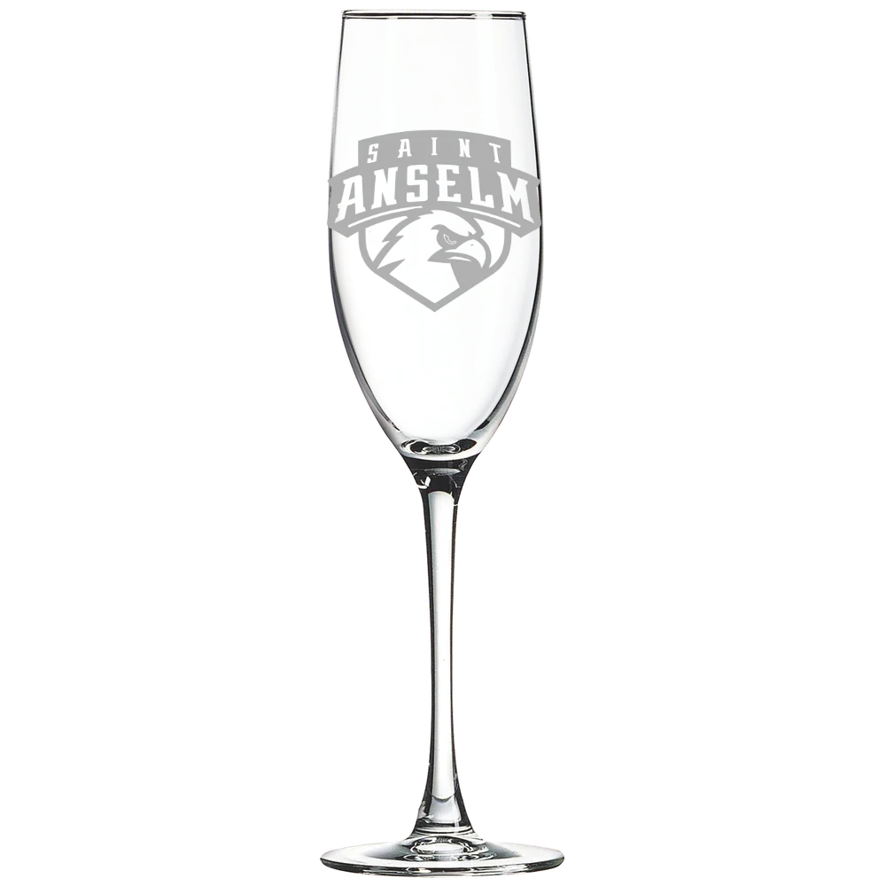 Saint Anselm College Polar Camel 8 oz. Champagne Flute