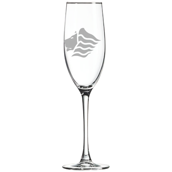 Saint Leo University Polar Camel 8 oz. Champagne Flute