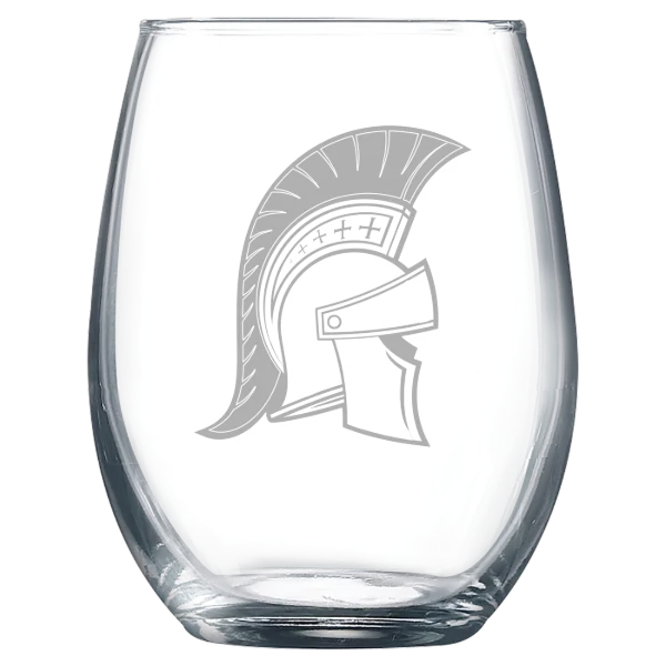 Saint Martin's University Polar Camel 9 oz. Stemless Wine Glass