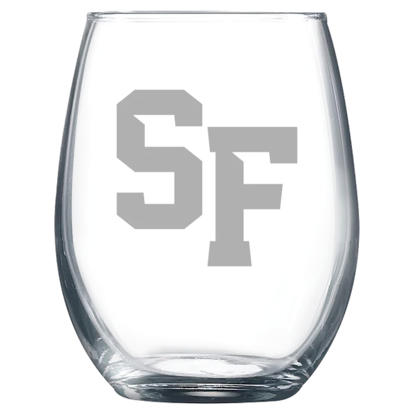 San Francisco State University Polar Camel 9 oz. Stemless Wine Glass