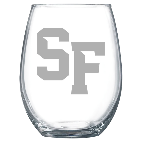 San Francisco State University Polar Camel 15 oz. Stemless Wine Glass
