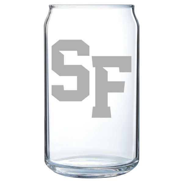 San Francisco State University Polar Camel 16 oz. Can Glass