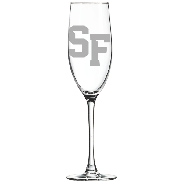 San Francisco State University Polar Camel 8 oz. Champagne Flute