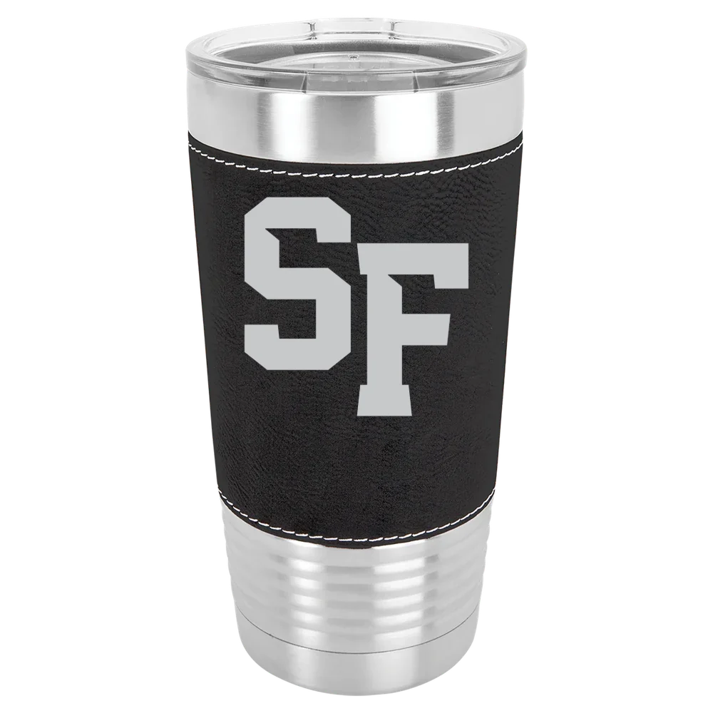 San Francisco State University Polar Camel 20 oz. Leatherette Grip Tumbler with Standard Lid