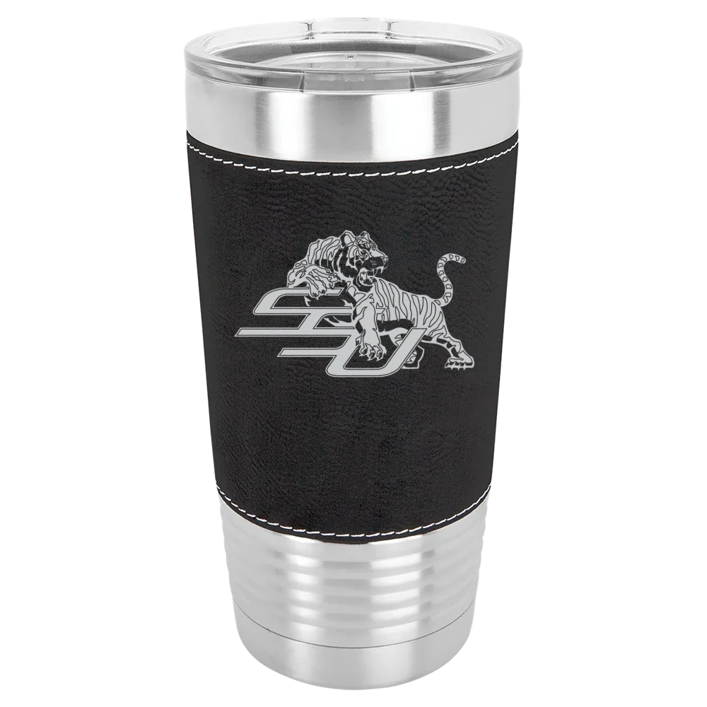 Savannah State University Polar Camel 20 oz. Leatherette Grip Tumbler with Standard Lid