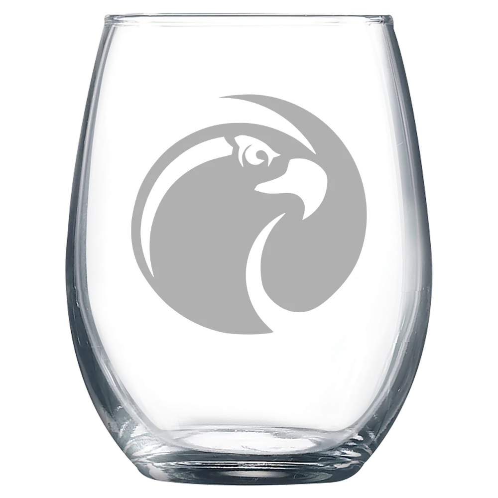 Seattle Pacific University Polar Camel 9 oz. Stemless Wine Glass