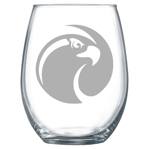 Seattle Pacific University Polar Camel 15 oz. Stemless Wine Glass