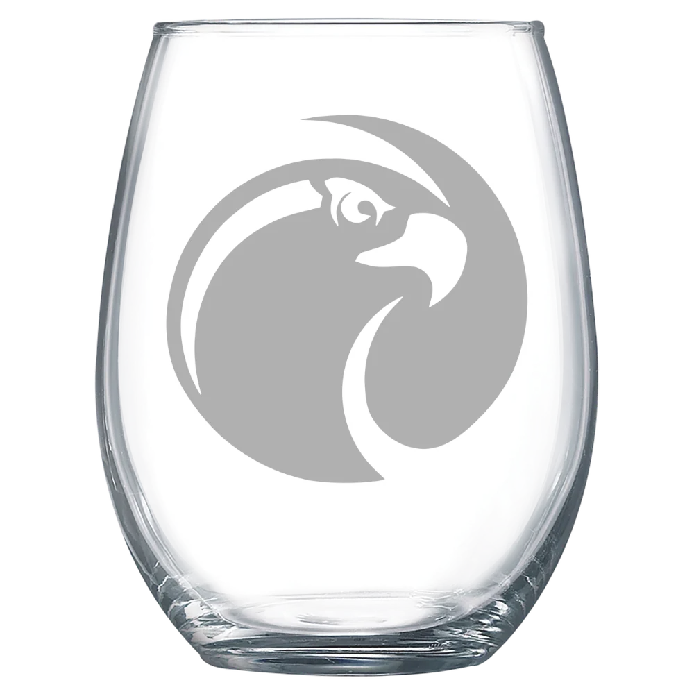 Seattle Pacific University Polar Camel 15 oz. Stemless Wine Glass