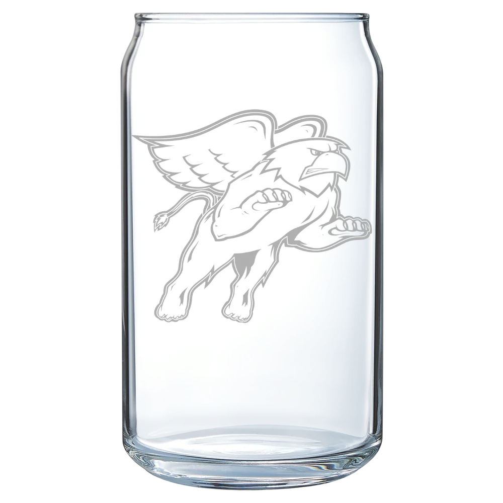 Seton Hill University Polar Camel 16 oz. Can Glass