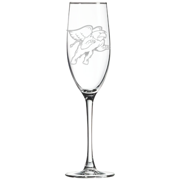 Seton Hill University Polar Camel 8 oz. Champagne Flute