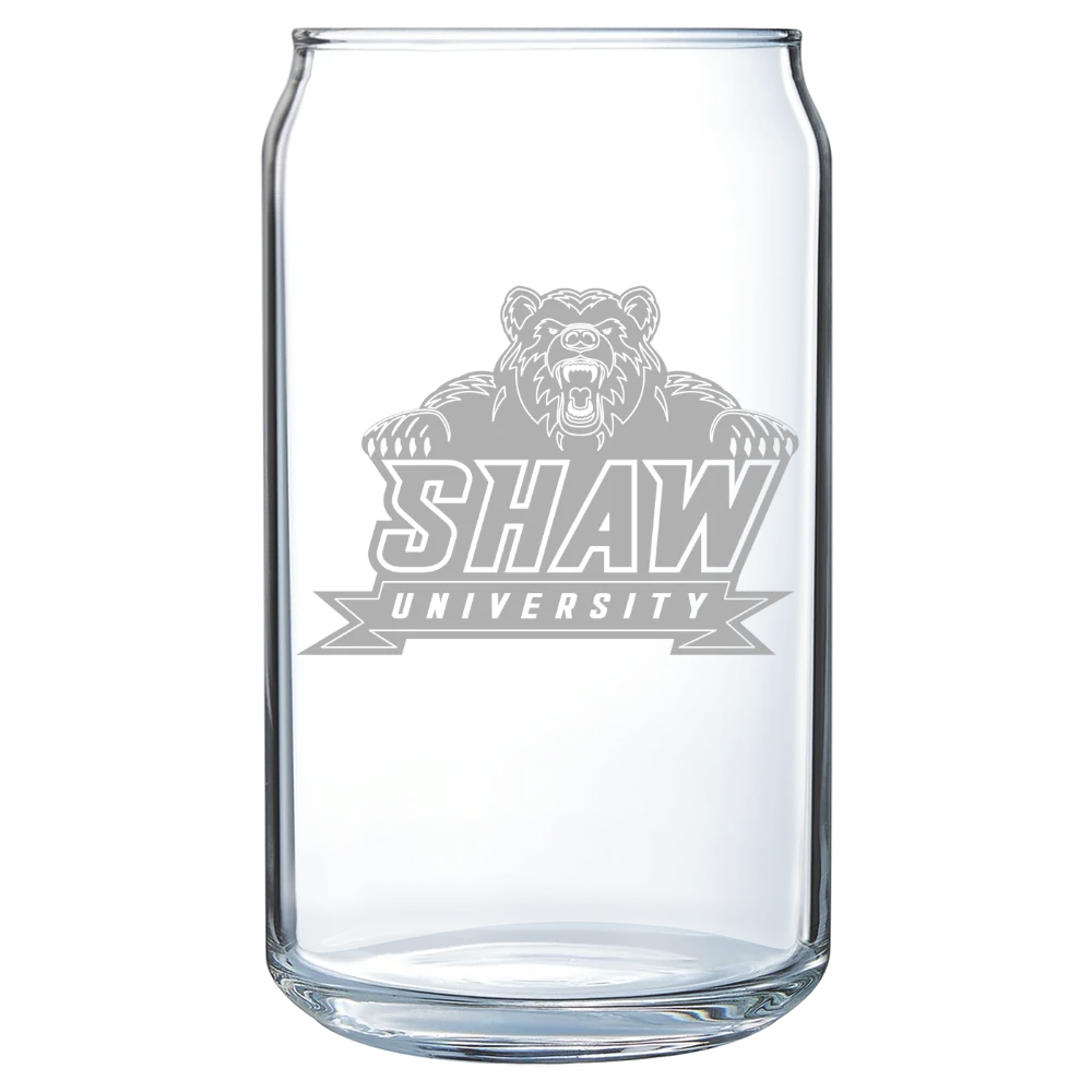 Shaw University Polar Camel 16 oz. Can Glass