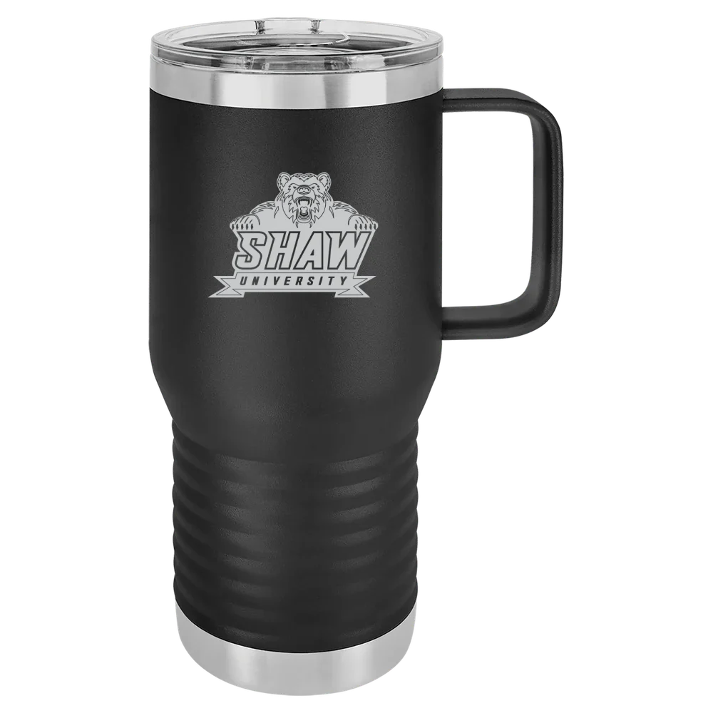 Shaw University Polar Camel 20 oz. Travel Mug with Slider Lid