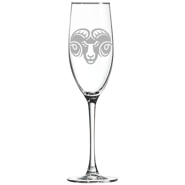 Shepherd University Polar Camel 8 oz. Champagne Flute