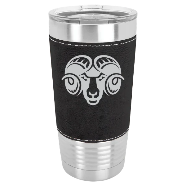 Shepherd University Polar Camel 20 oz. Leatherette Grip Tumbler with Standard Lid