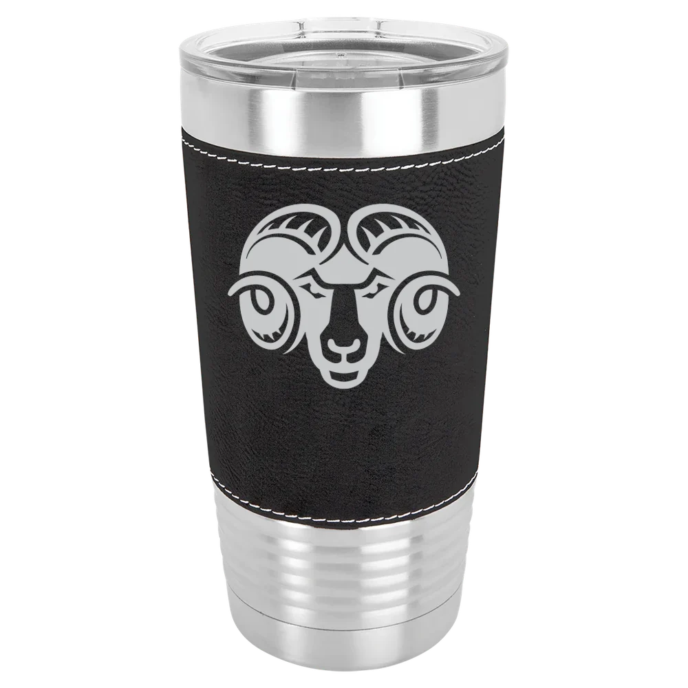 Shepherd University Polar Camel 20 oz. Leatherette Grip Tumbler with Standard Lid