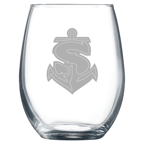 Shippensburg University of Pennsylvania Polar Camel 9 oz. Stemless Wine Glass