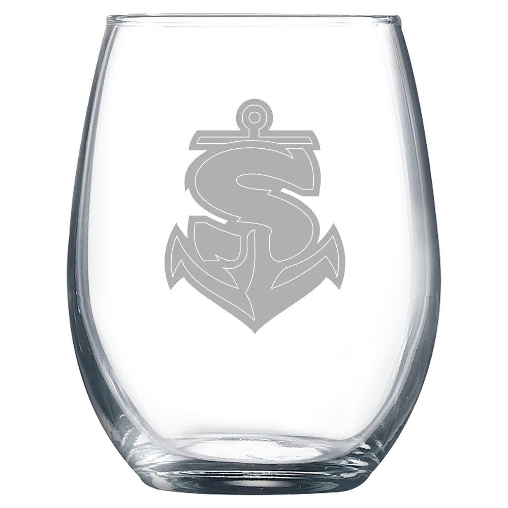 Shippensburg University of Pennsylvania Polar Camel 9 oz. Stemless Wine Glass