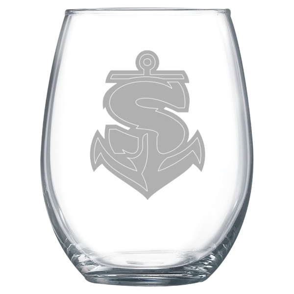 Shippensburg University of Pennsylvania Polar Camel 15 oz. Stemless Wine Glass