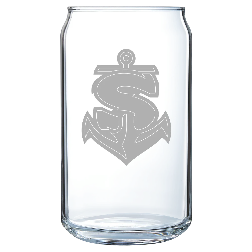 Shippensburg University of Pennsylvania Polar Camel 16 oz. Can Glass