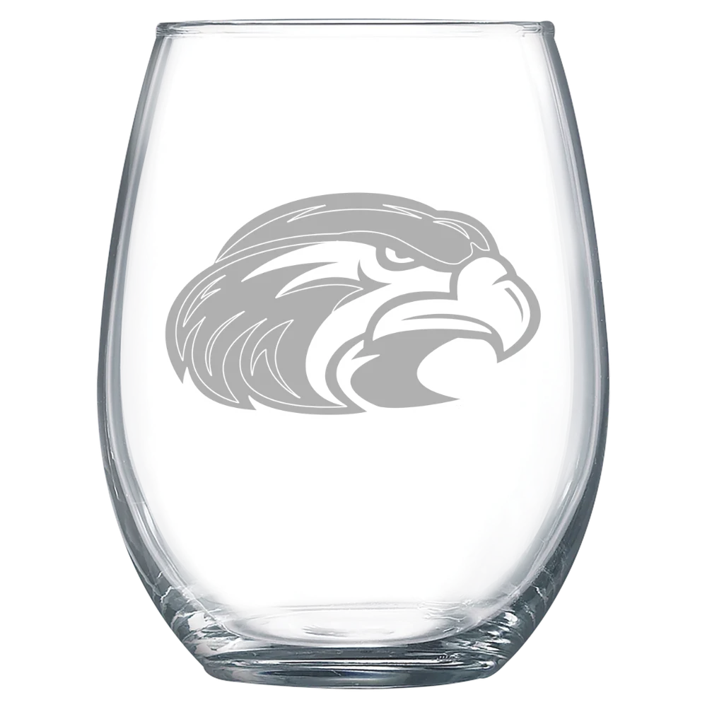 Shorter University Polar Camel 15 oz. Stemless Wine Glass
